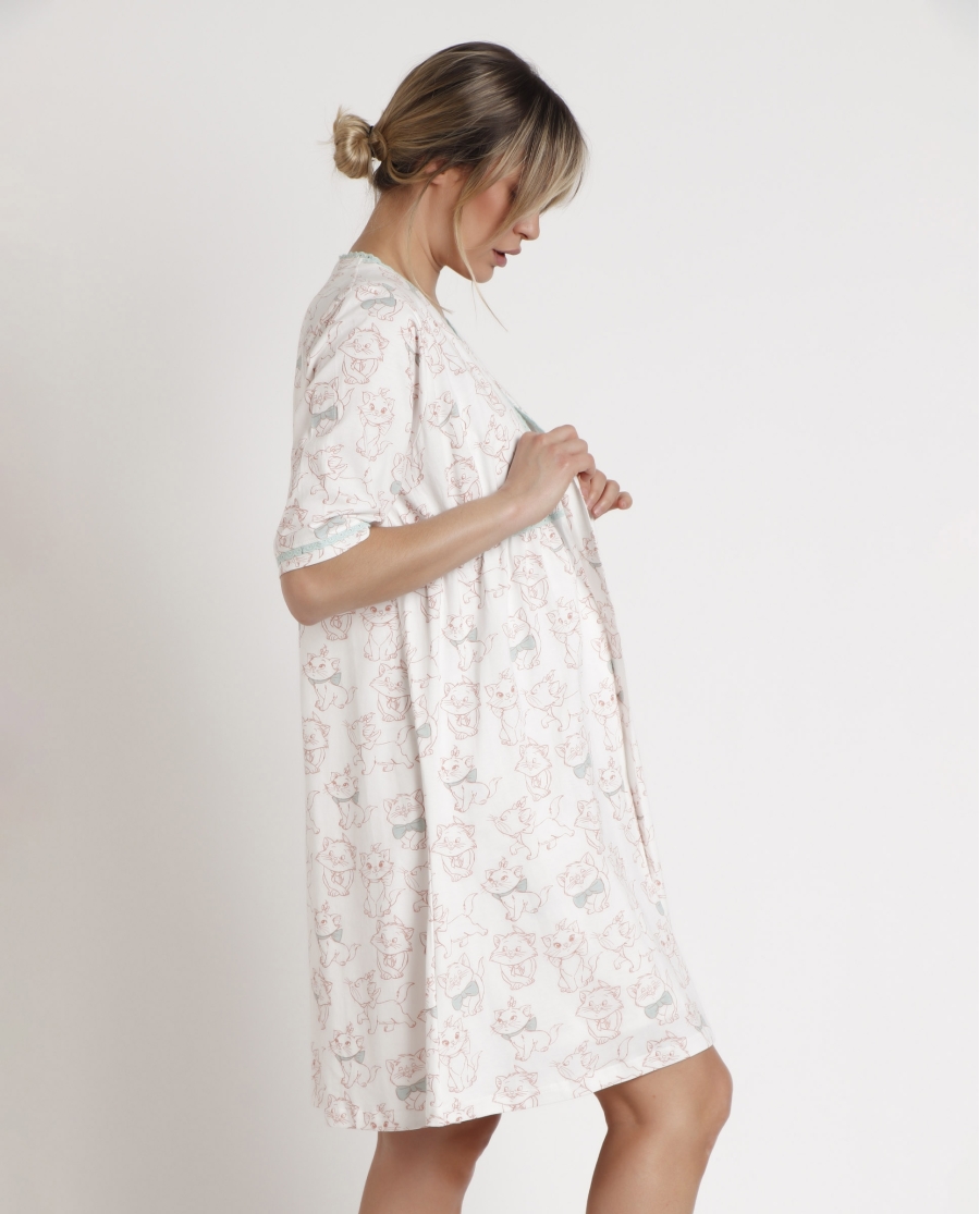 DISNEY Bata Manga Larga Maternity Wonder Mum para Mujer AQUA DISNEY Bata Manga Larga Maternity Wonder Mum para Mujer AQUA