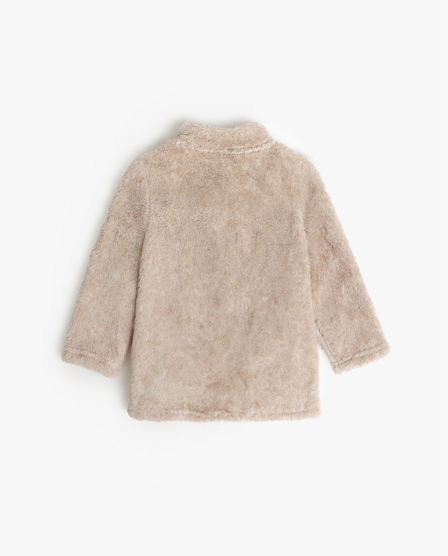 PEANUTS Bata Manga Larga Calentita Let It Snow para Niña BEIGE