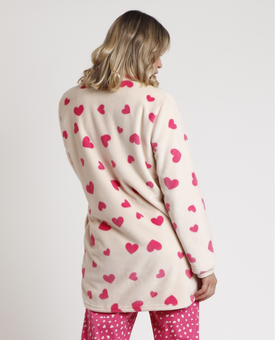 SANTORO GORJUSS Bata Manga Larga Calentita Carousel para Mujer ROSA SANTORO GORJUSS Bata Manga Larga Calentita Carousel para Mujer ROSA