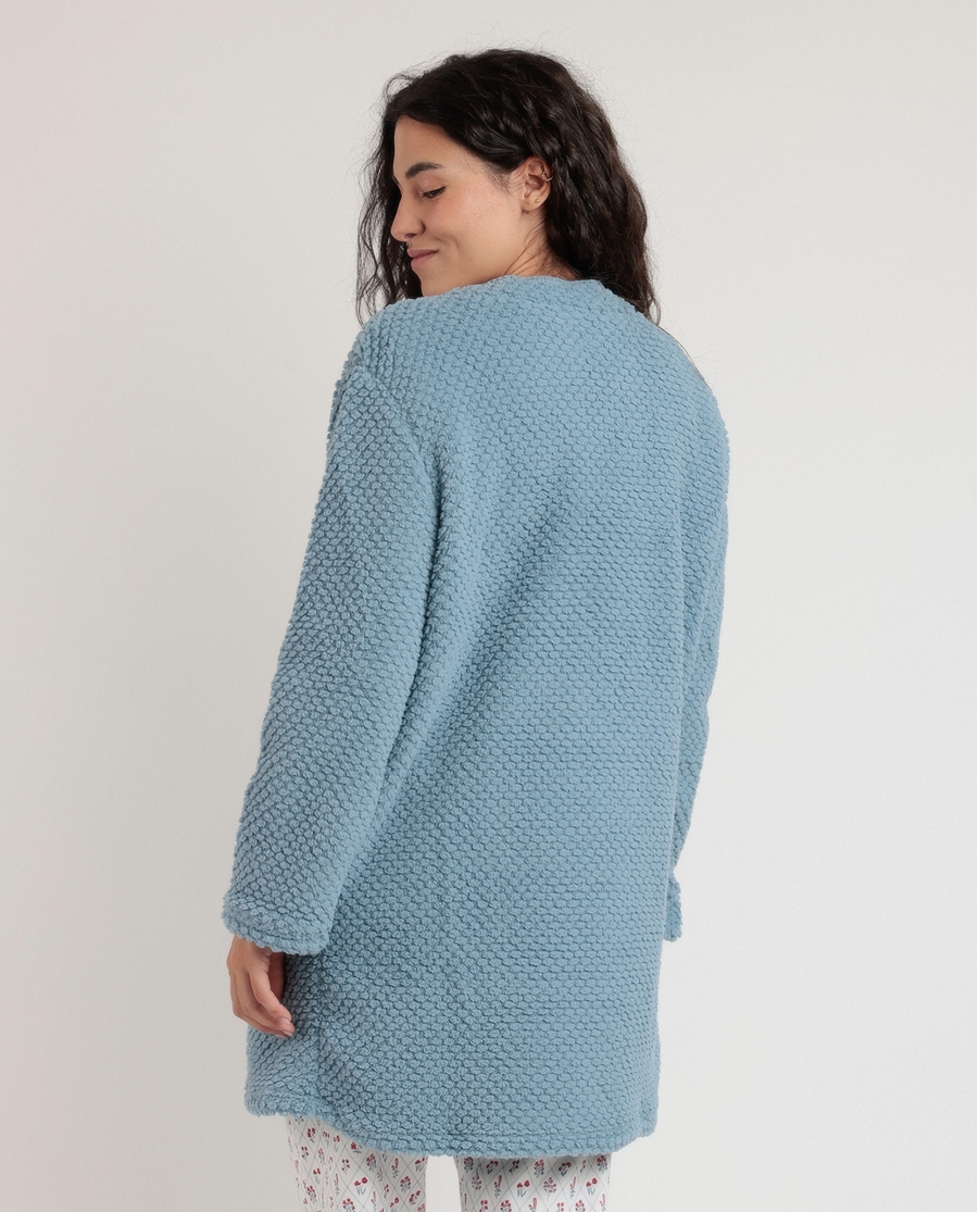 ADMAS GARDEN Bata Manga Larga Calentita Let´s Get Lost para Mujer AZUL ADMAS GARDEN Bata Manga Larga Calentita Let´s Get Lost para Mujer AZUL