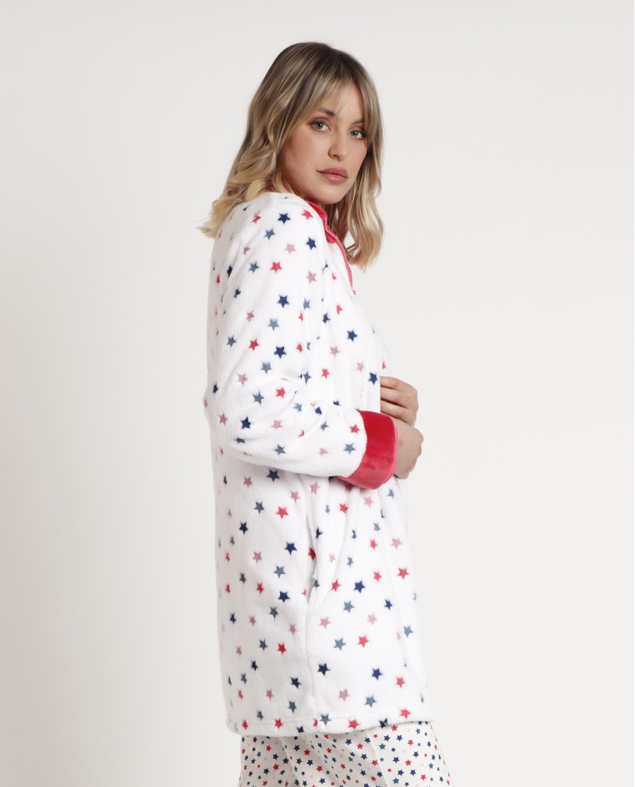 ADMAS Bata Manga Larga Calentita Star para Mujer MULTICOLOR ADMAS Bata Manga Larga Calentita Star para Mujer MULTICOLOR
