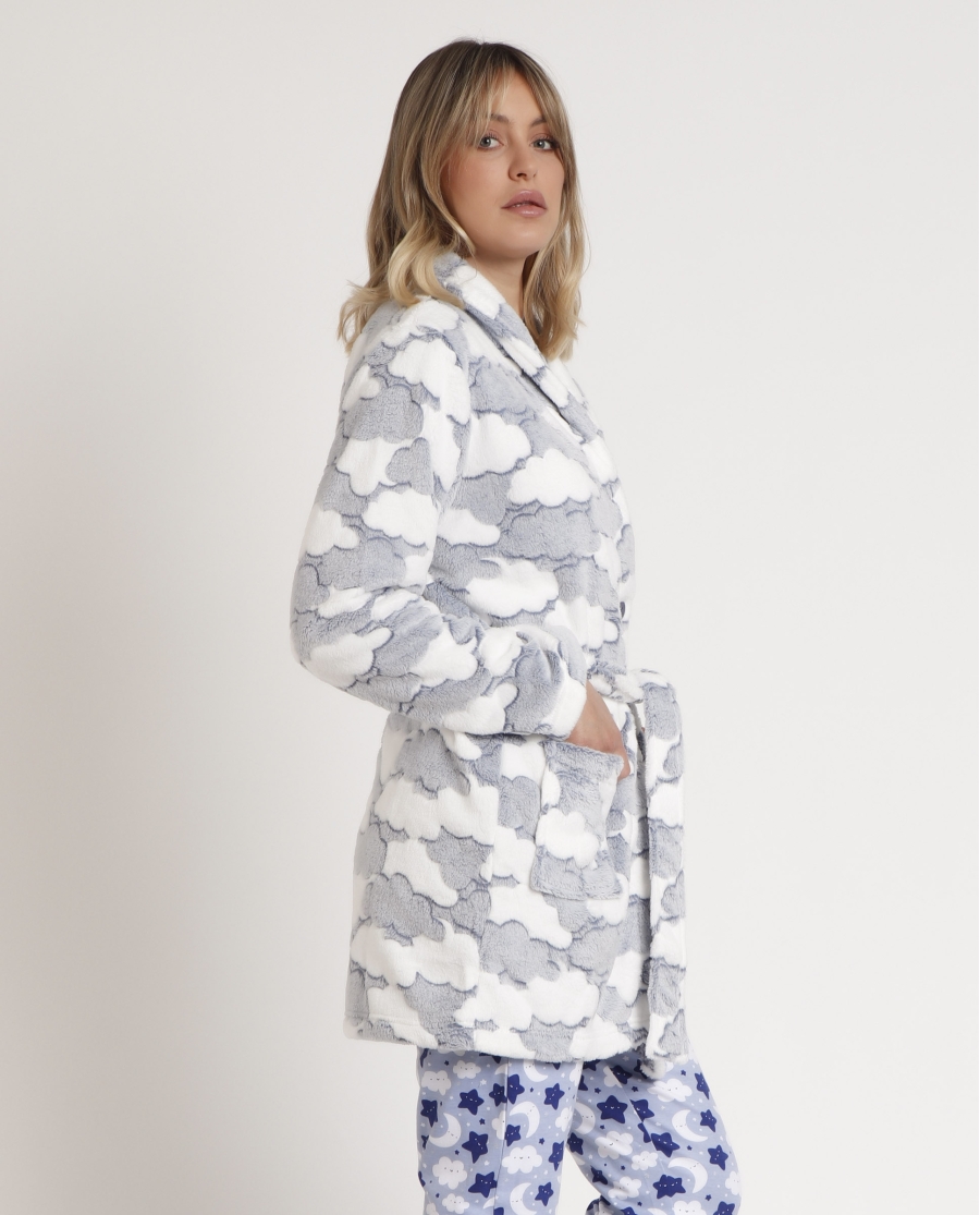 ADMAS Bata Manga Larga Dreams Come True para Mujer AZUL ADMAS Bata Manga Larga Dreams Come True para Mujer AZUL