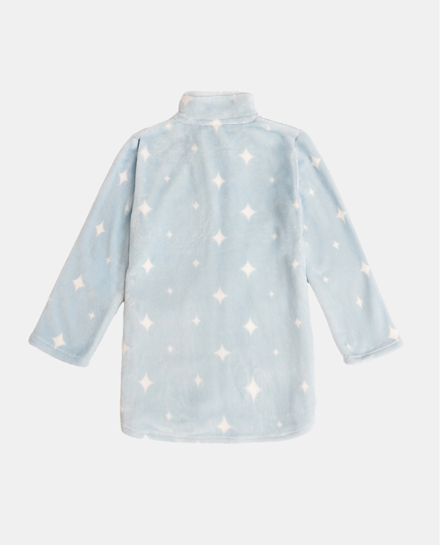 DISNEY Bata Manga Larga Calentita Ohana para Niña AZUL