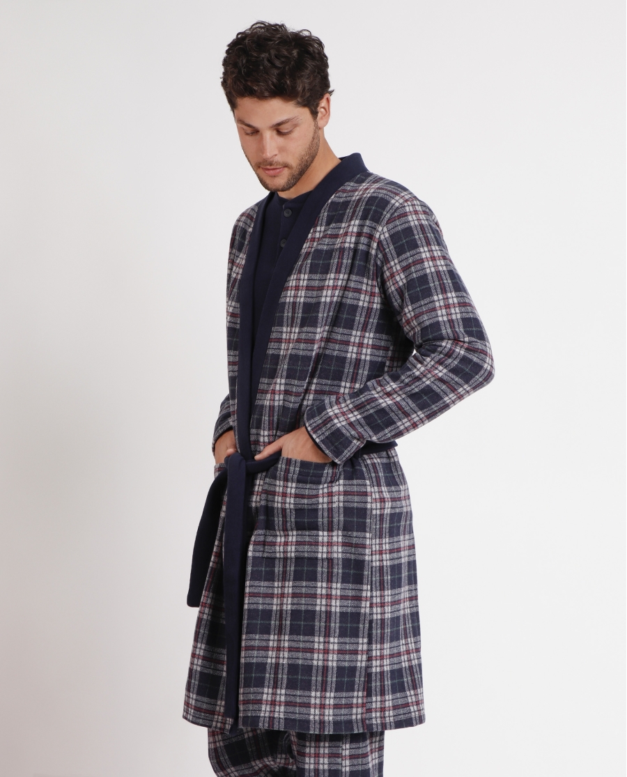 ANTONIO MIRO Bata Manga Larga Calentita Sober para Hombre MARINO ANTONIO MIRO Bata Manga Larga Calentita Sober para Hombre MARINO