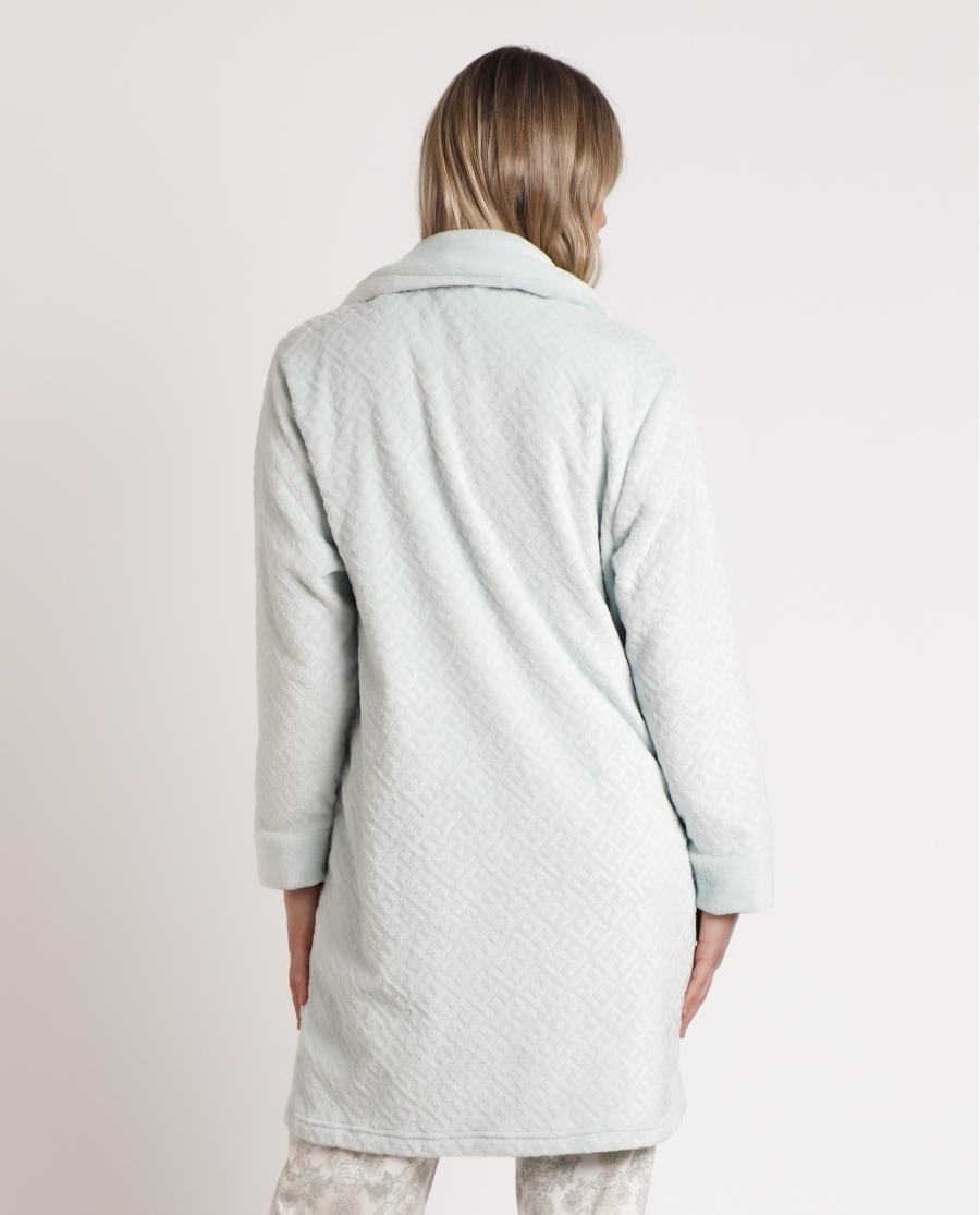 ADMAS CLASSIC Bata Manga Larga Calentita Aqua para Mujer AQUA ADMAS CLASSIC Bata Manga Larga Calentita Aqua para Mujer AQUA