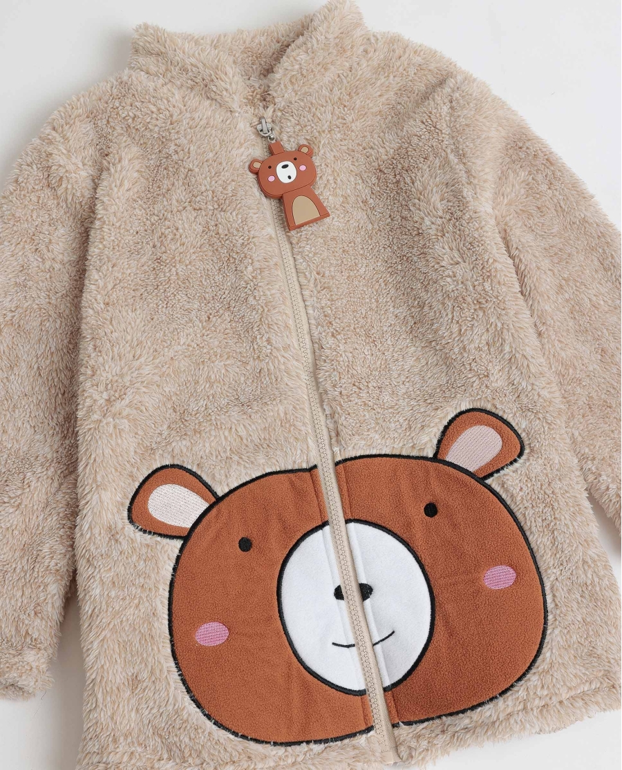 ADMAS Bata Manga Larga Calentita Family Bear Cremallera para Niña BEIGE ADMAS Bata Manga Larga Calentita Family Bear Cremallera para Niña BEIGE