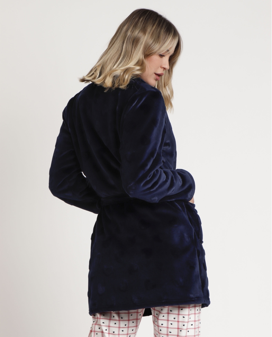 ADMAS Bata Manga Larga Calentita You Are So Loved para Mujer MARINO ADMAS Bata Manga Larga Calentita You Are So Loved para Mujer MARINO