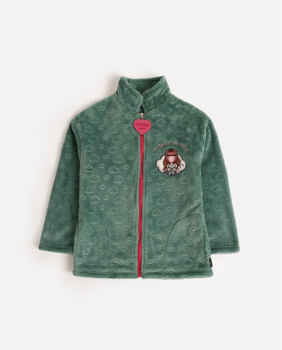 SANTORO GORJUSS Bata Manga Larga Calentita Be Kind To The Planet para Niña VERDE HOJA SANTORO GORJUSS Bata Manga Larga Calentita Be Kind To The Planet para Niña VERDE HOJA