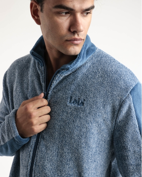 LOIS Bata Manga Larga Calentita Texan para Hombre AZUL 2