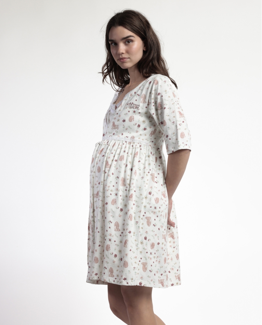 DISNEY Bata Manga Francesa Lady Mum para Mujer CRUDO