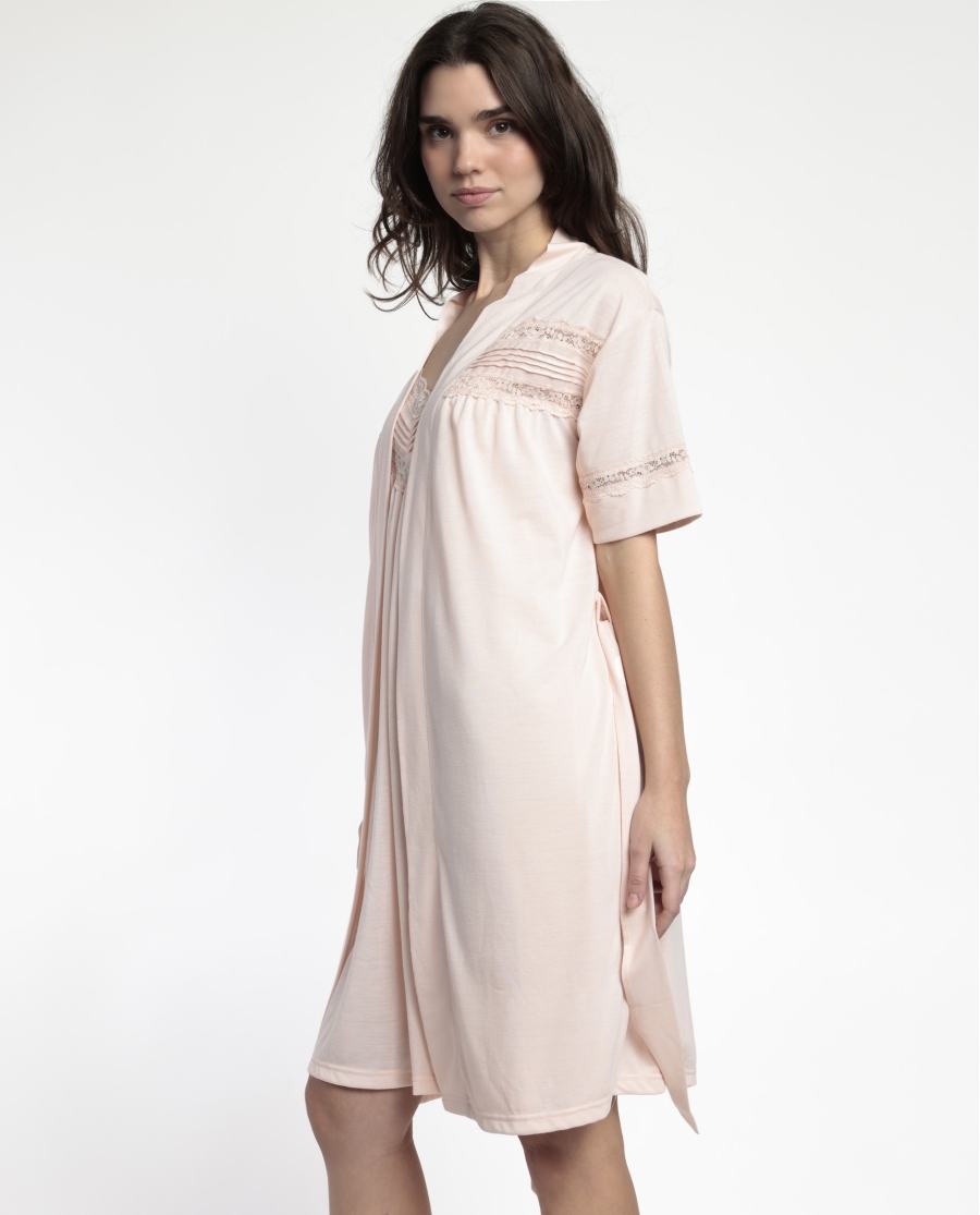 ADMAS CLASSIC Bata Manga Francesa Classic Tapes para Mujer ROSA ADMAS CLASSIC Bata Manga Francesa Classic Tapes para Mujer ROSA