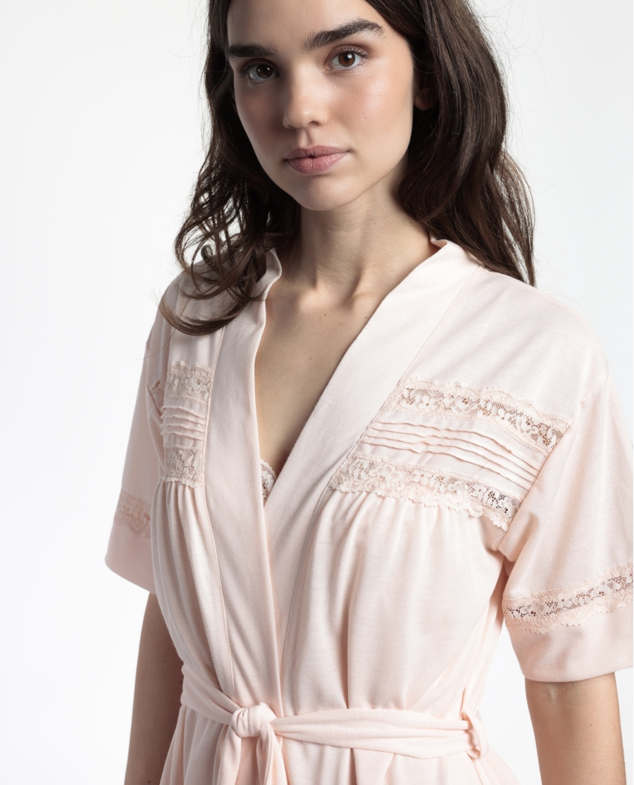 ADMAS CLASSIC Bata Manga Francesa Classic Tapes para Mujer ROSA ADMAS CLASSIC Bata Manga Francesa Classic Tapes para Mujer ROSA