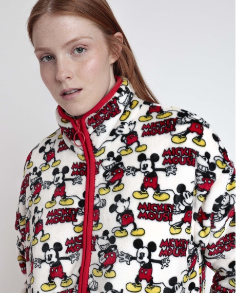 DISNEY Bata Manga Larga Calentita Best Mickey para Mujer ROJO 2