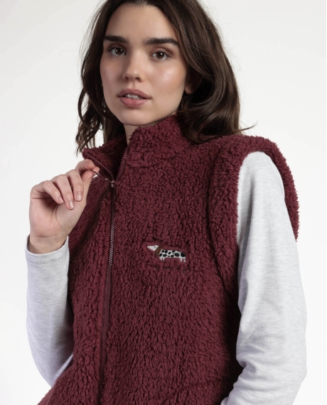ADMAS Chaleco Calentito Dog Home para Mujer MARRON 2