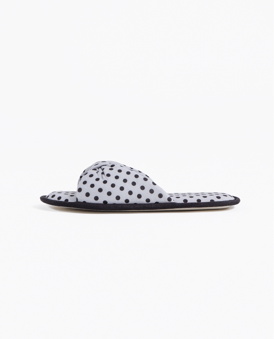 ADMAS Zapatillas De Estar Por Casa Elegant Dots para Mujer PIEDRA ADMAS Zapatillas De Estar Por Casa Elegant Dots para Mujer PIEDRA