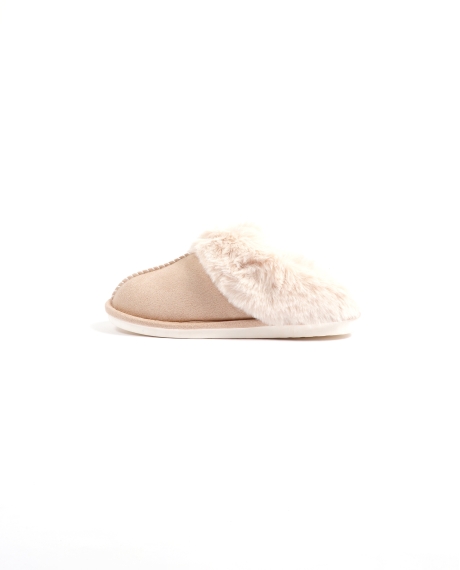 ADMAS Zapatillas De Estar Por Casa Ante para Mujer BEIGE 2