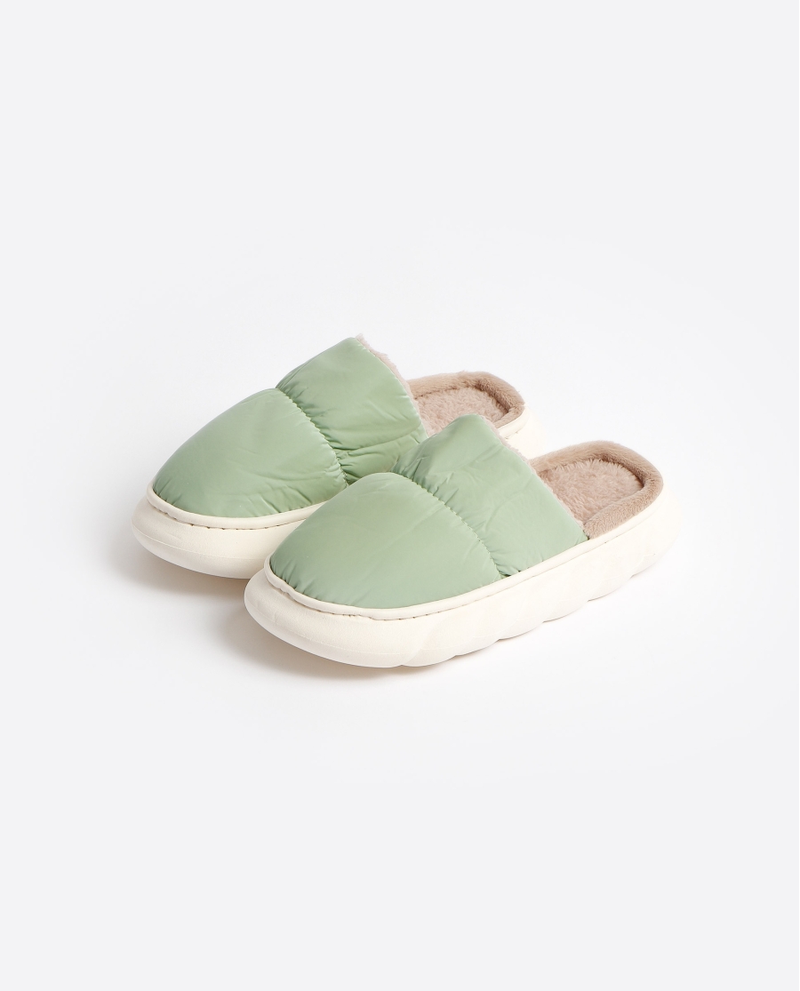 ADMAS Zapatillas De Estar Por Casa Acolchada para Mujer VERDE ADMAS Zapatillas De Estar Por Casa Acolchada para Mujer VERDE