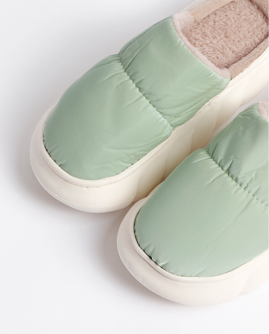 ADMAS Zapatillas De Estar Por Casa Acolchada para Mujer VERDE ADMAS Zapatillas De Estar Por Casa Acolchada para Mujer VERDE