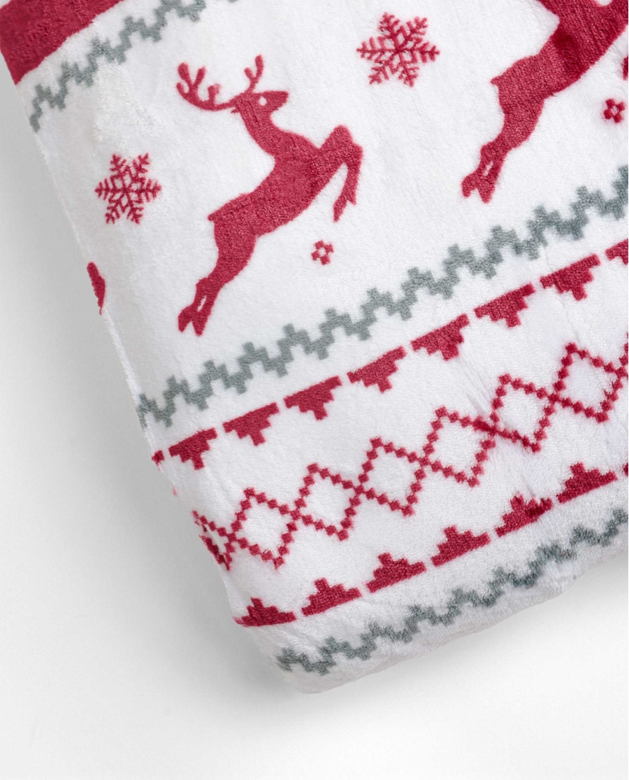 ADMAS Manta Doble Cara Corel Cenefa Season ROJO ADMAS Manta Doble Cara Corel Cenefa Season ROJO