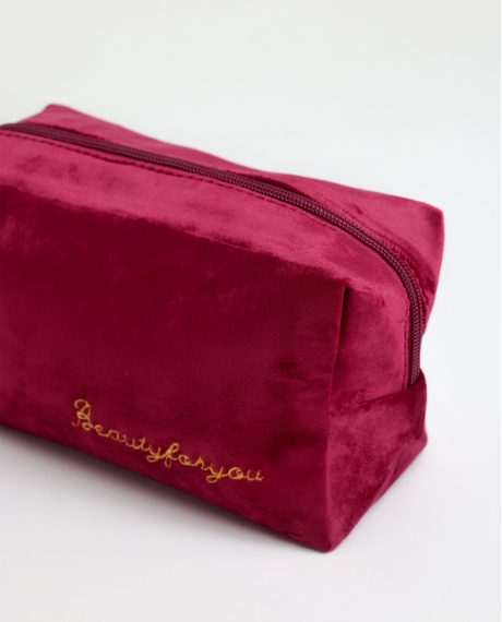 ADMAS Neceser con Asa Red Velvet Vanity ROJO 2