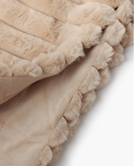 ADMAS Manta Doble Cara Rabbit Stripe BEIGE 2