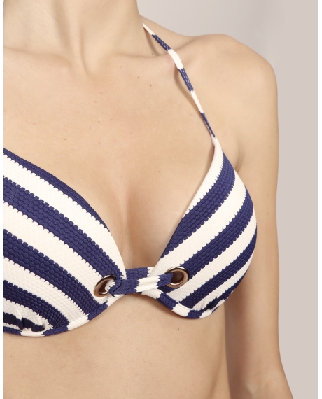 ADMAS Bikini Push Up Sailor para Mujer MARINO 2