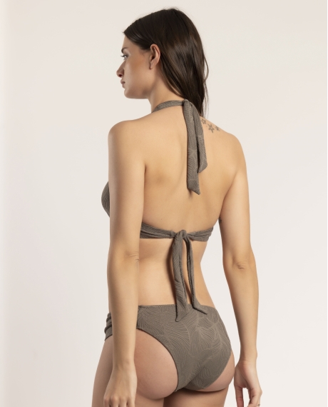 ADMAS Bikini Halter Fresh Leaves para Mujer CAQUI 2