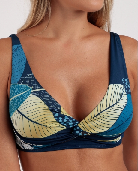 ADMAS Bikini Capacidad Gold Leaves para Mujer MARINO 2