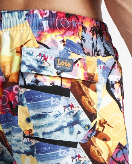LOIS Bañador Postal para Hombre MULTICOLOR 2