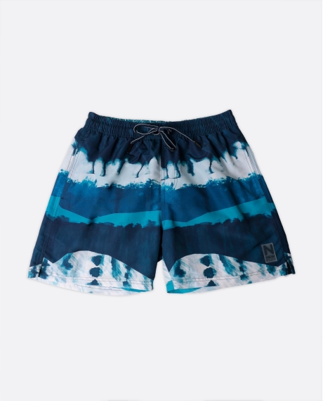 ADMAS Bañador Glaciar para Hombre AZUL