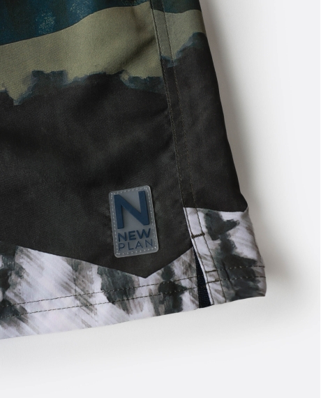 ADMAS Bañador Glaciar para Hombre VERDE 2