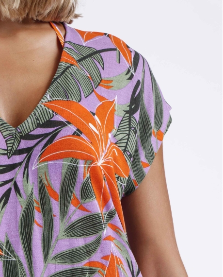 ADMAS Vestido Jungle Mauve para Mujer MALVA 2