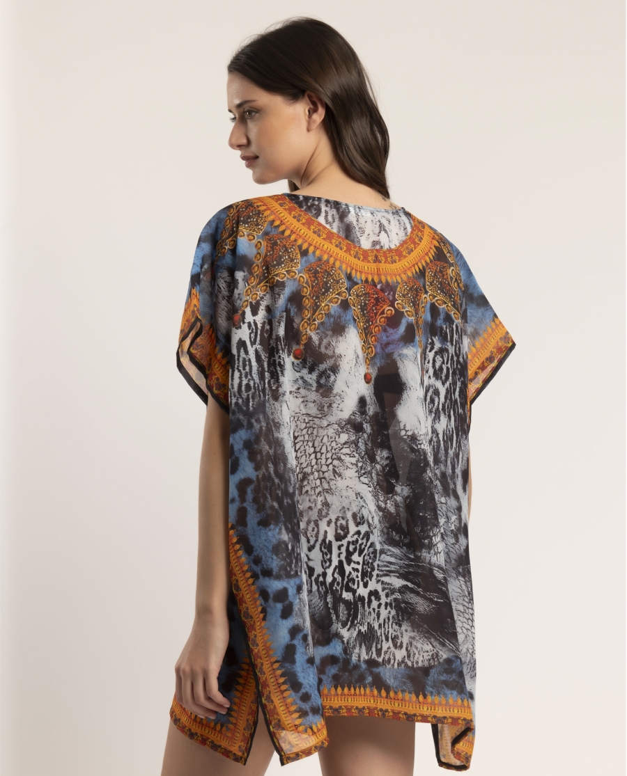 ADMAS Vestido Kaftán Vainica para Mujer MULTICOLOR