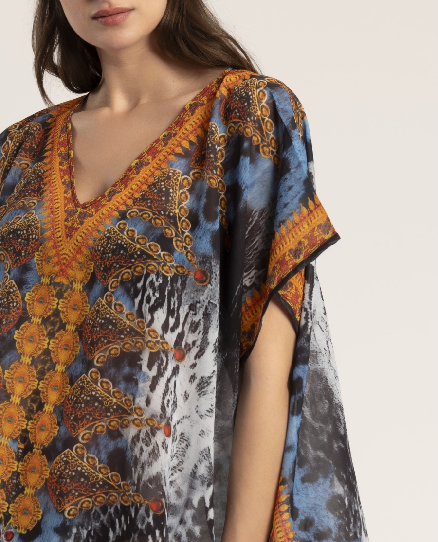 ADMAS Vestido Kaftán Vainica para Mujer MULTICOLOR