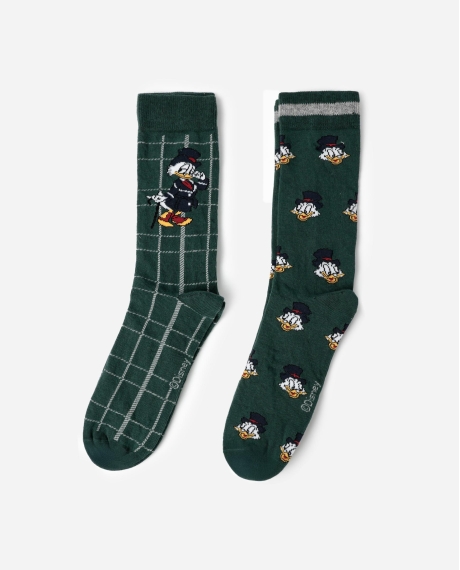 DISNEY Calcetín de Caña Normal Mcduck para Hombre, (Caja de 6 pares) SURTIDO