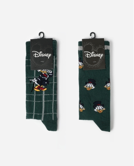 DISNEY Calcetín de Caña Normal Mcduck para Hombre, (Caja de 6 pares) SURTIDO 2