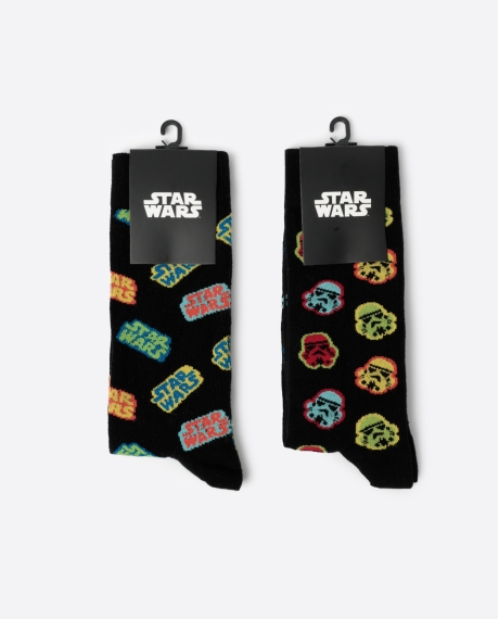 STAR WARS Calcetín de Caña Normal Pop Star para Hombre, (Caja de 6 pares) SURTIDO 2