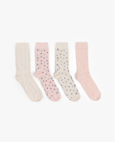 ADMAS Calcetín Mediano Art Is Flowers para Mujer, (Caja de 12 unidades) SURTIDO