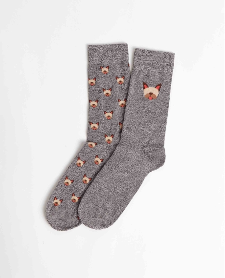 ADMAS Calcetín Mediano Bulldog para Hombre, (Caja de 6 pares) SURTIDO