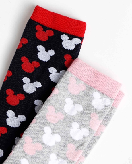 DISNEY Calcetín Mediano Disney Minnie para Mujer, (Caja de 6 unidades) SURTIDO 2