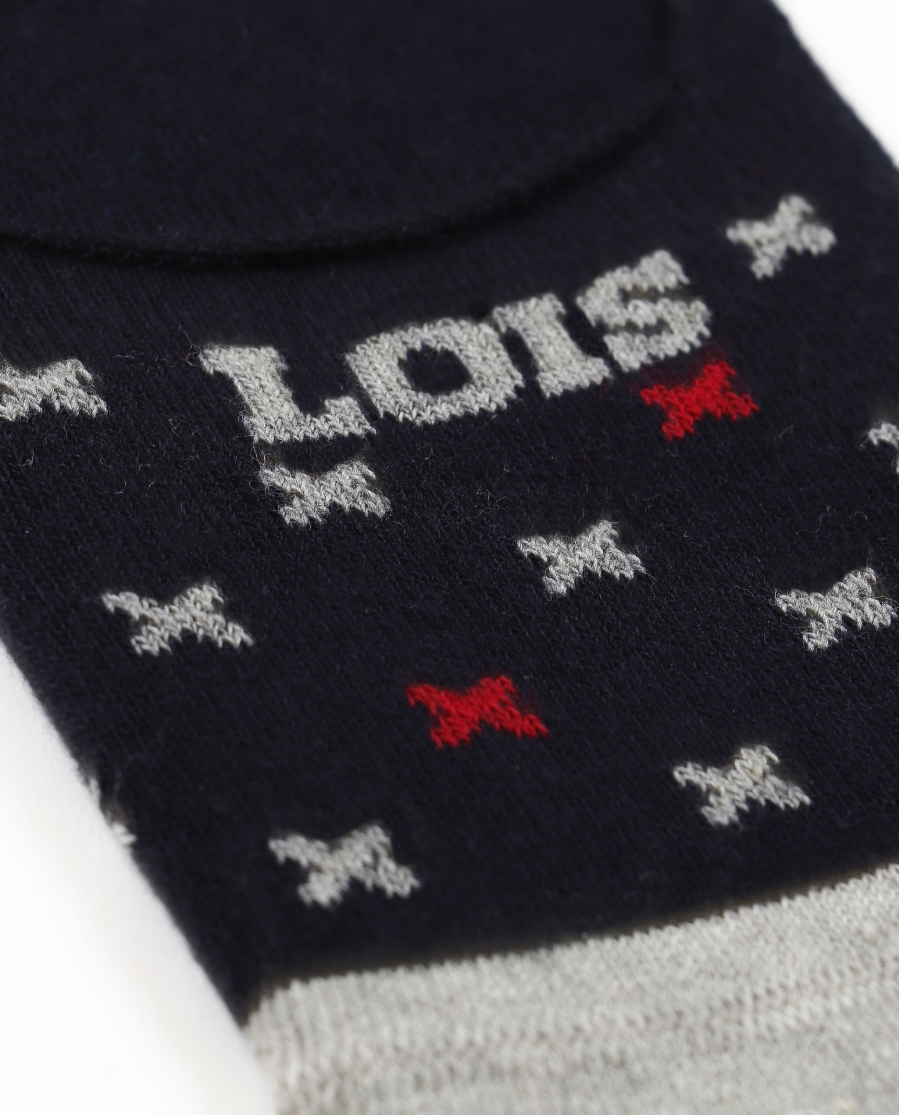 LOIS Calcetín Invisible Lois Excess para Hombre, (Caja de 6 unidades) SURTIDO