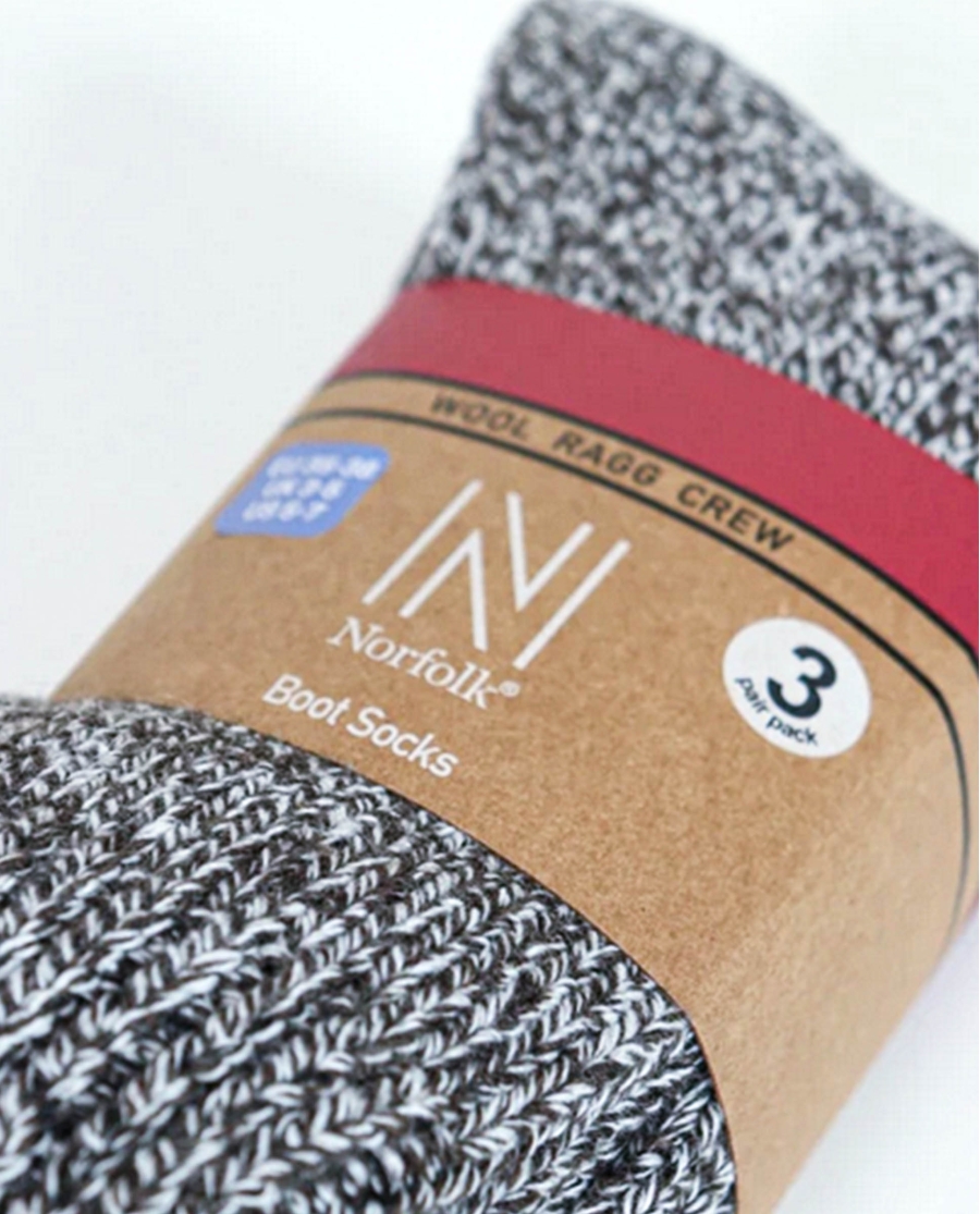 NORFOLK Calcetines termicos para botas Ragg-sock (3 pares ) GREY MELANGE