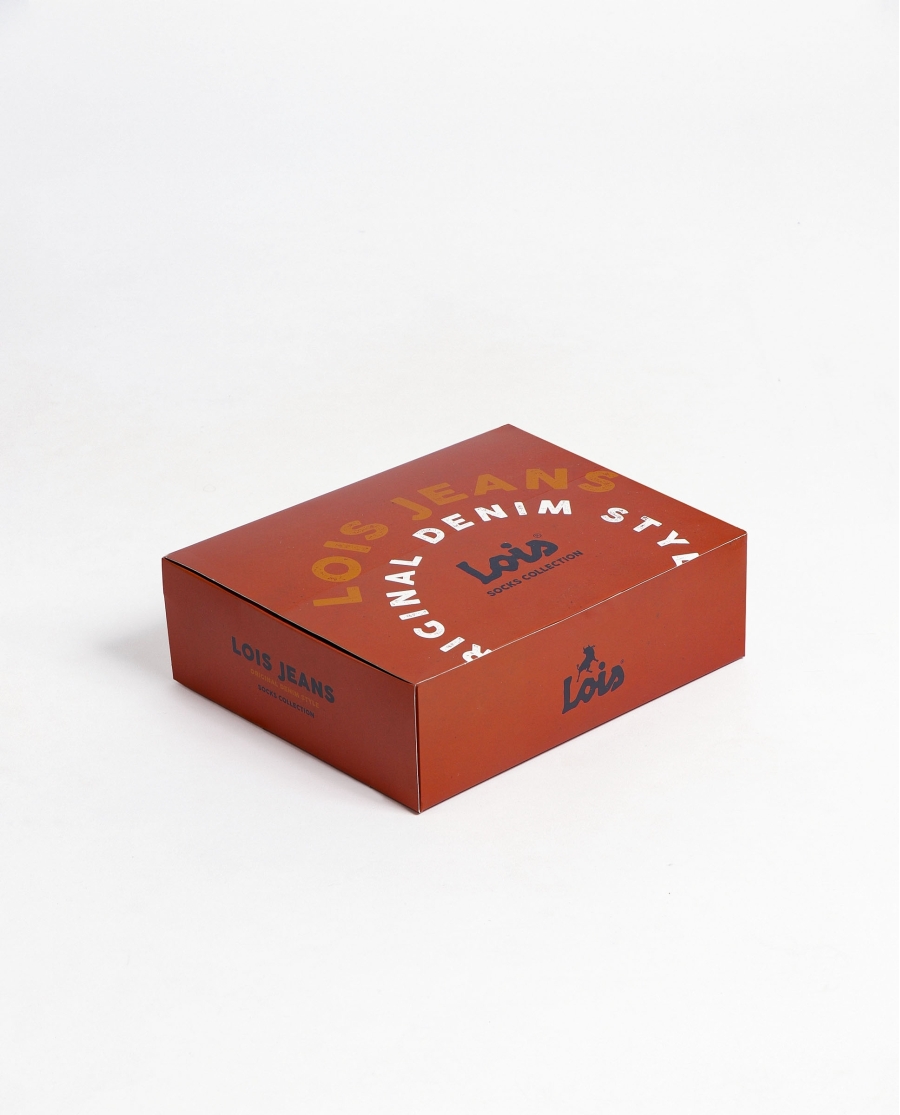 LOIS Calcetín Mediano Lois Camo para Hombre, (Caja de 12 unidades) SURTIDO