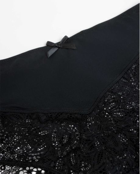 ADMAS Braga Alta Puntilla con Envase Regalo para Mujer, (Caja de 12 unidades) NEGRO 2