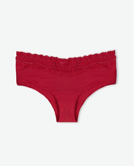 ADMAS Braga Culotte Basic con Envase Regalo para Mujer, (Caja de 6 unidades) ROJO