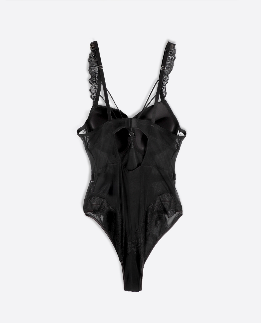 ADMAS Body Copa Tiras para Mujer NEGRO