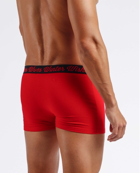 DISNEY Calzoncillo/Bóxer Mickey Christmas Caja Metal Regalo para Hombre ROJO 2