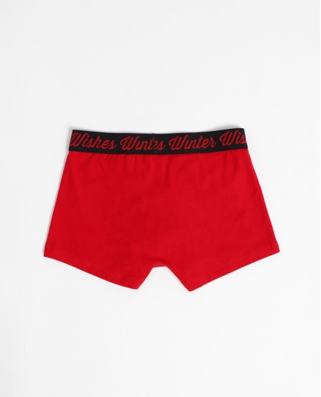 DISNEY Calzoncillo/Bóxer Mickey Christmas Caja Metal Regalo para Niño, (Caja 12 unidades) ROJO 2