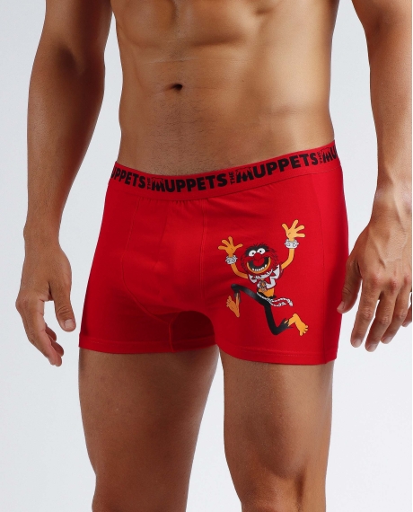 DISNEY Calzoncillo/Bóxer Animal Bote Metal Regalo para Hombre ROJO