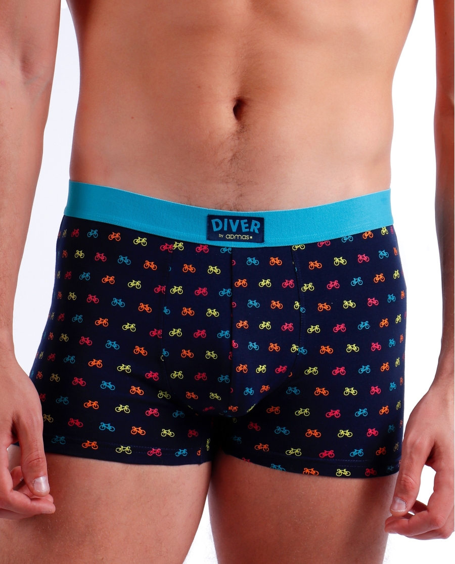 DIVER Calzoncillo/Bóxer Biker para Hombre, (Caja de 2 unidades) PACK FANTASIA